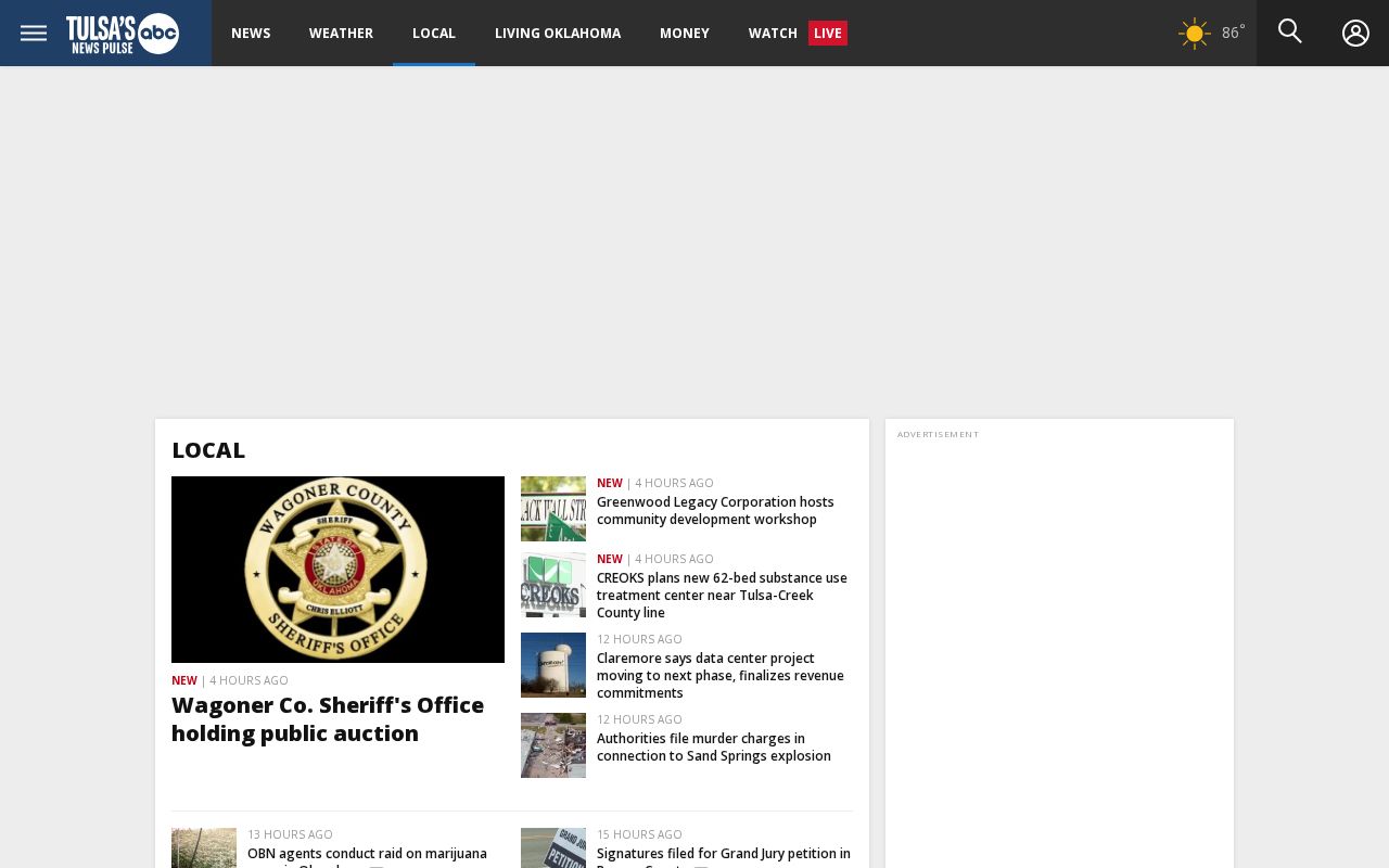 Wagoner County crime news and booking-record coverage on the KTUL local-news section